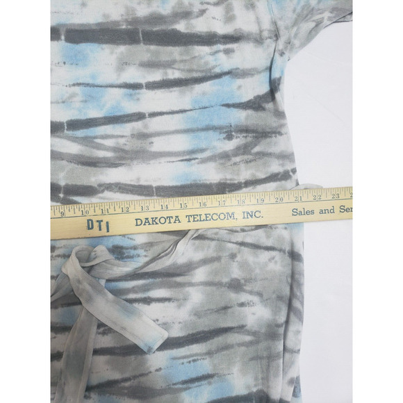 Dolan Anthropologie Gray Tie Dye Knit Midi Dress Women's size L Belt Rayon - Picture 11 of 11